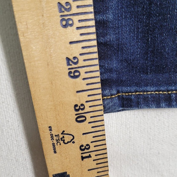 American Eagle Jean Blue Denim Womens Size 4 Skinny Mid Rise Next Level Stretch - Picture 13 of 13